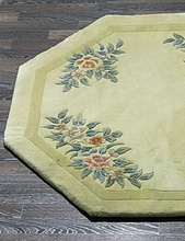 90 LINE WOOLEN HANDK-KNOTTED SHD-107 CREAM Круг