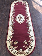 PACIFIC CARVING 0037 BORDEAUX / CREAM Овал