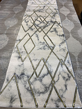 Ковер DIAMOND A9326G BEYAZ / BEYAZ