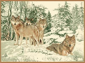 Фауна 142-01  Волки
