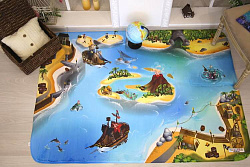Детский развивающий 3D ковер Пираты Карибского Моря 86022